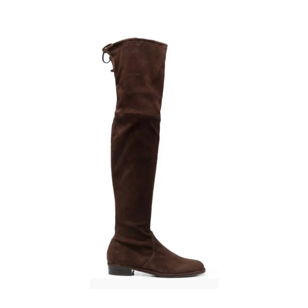 Stuart Weitzman Dark Brown Over-the-Knee Suede Boots